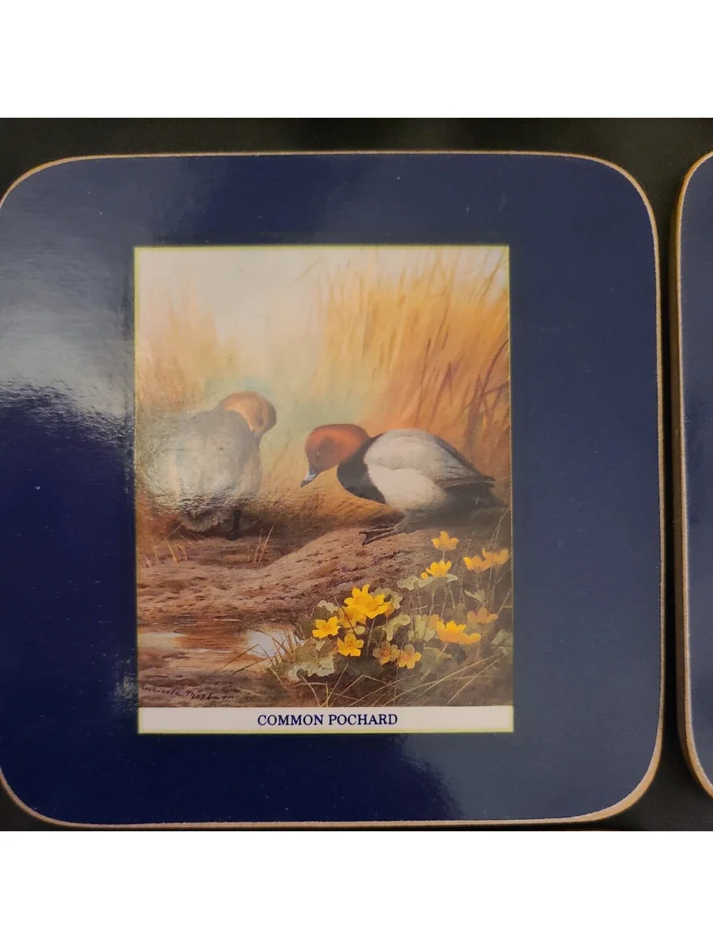 Vintage Cloverleaf Coasters Thorburn's Diving Ducks  Set of 6 Made in the UK